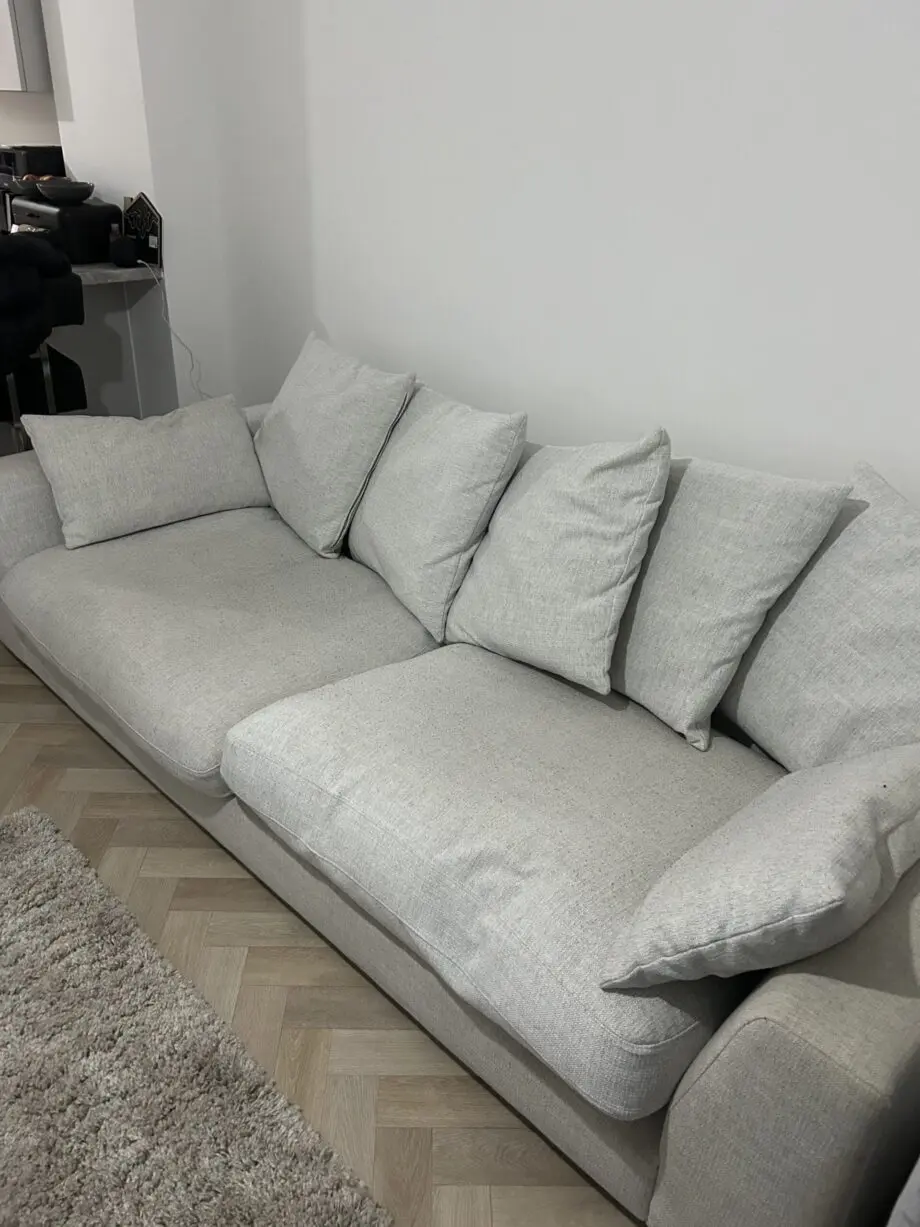Light grey 4 seater sofa