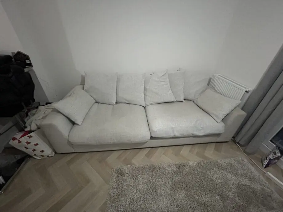 Light grey 4 seater sofa