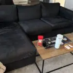 Vimle 3-seat sofa with chaise longue navy blue