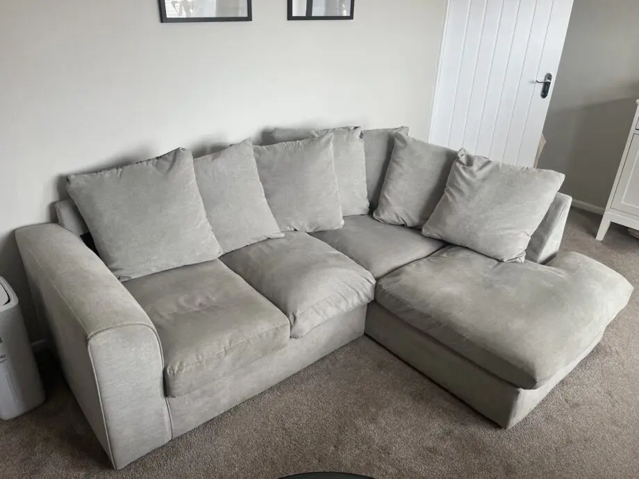 Wayfair grey corner sofa