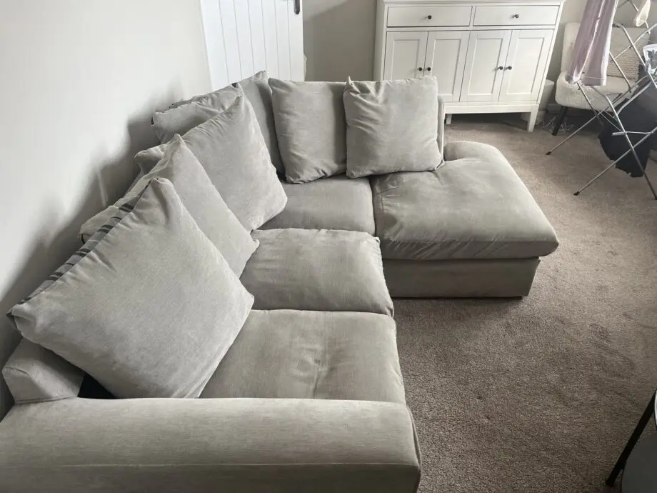 Wayfair grey corner sofa
