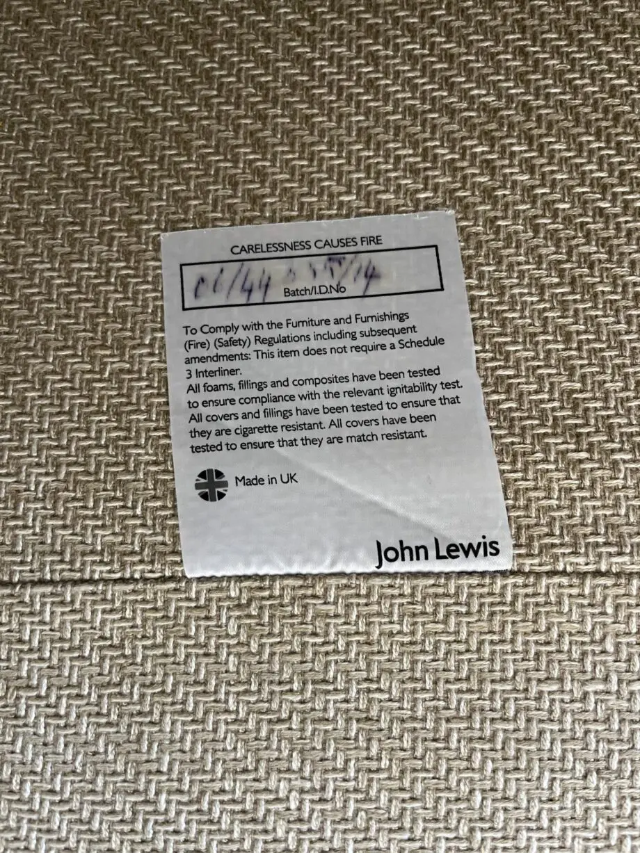 2 identical Beige / Oatmeal John Lewis 'Ikon Grand' sofas