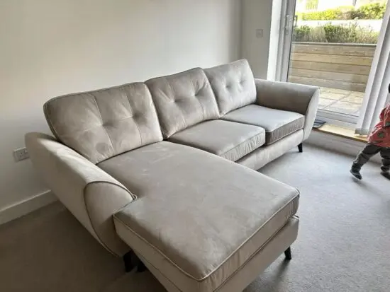 DFS Stoned coloured Hattie 4 Seater Lounger