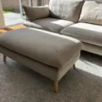 DFS Hoxton 2 seater sofa, armchair and footstool in Mink
