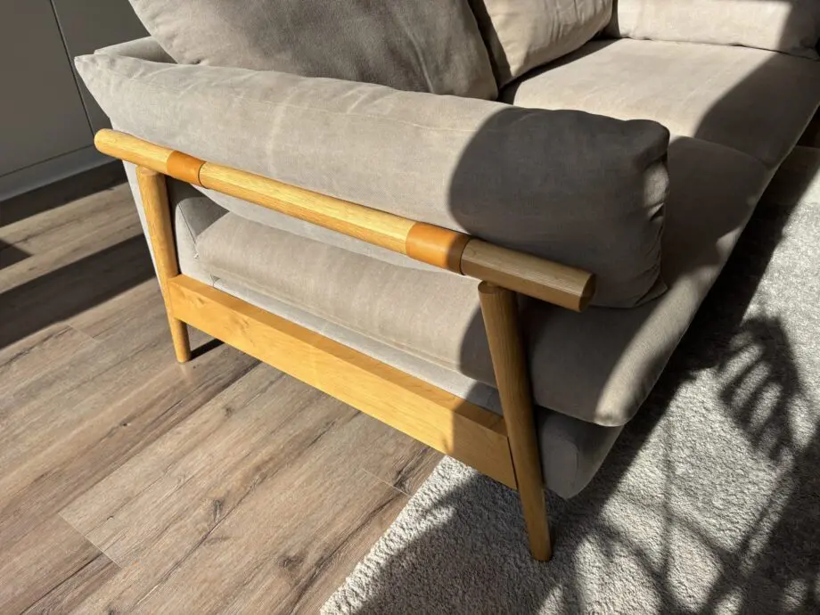 DFS Hoxton 2 seater sofa, armchair and footstool in Mink