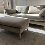 DFS Hoxton 2 seater sofa, armchair and footstool in Mink