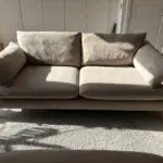 DFS Hoxton 2 seater sofa, armchair and footstool in Mink