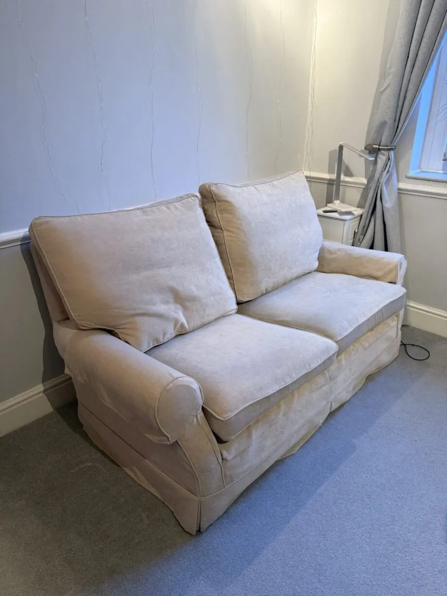 Beige 2-seater sofa