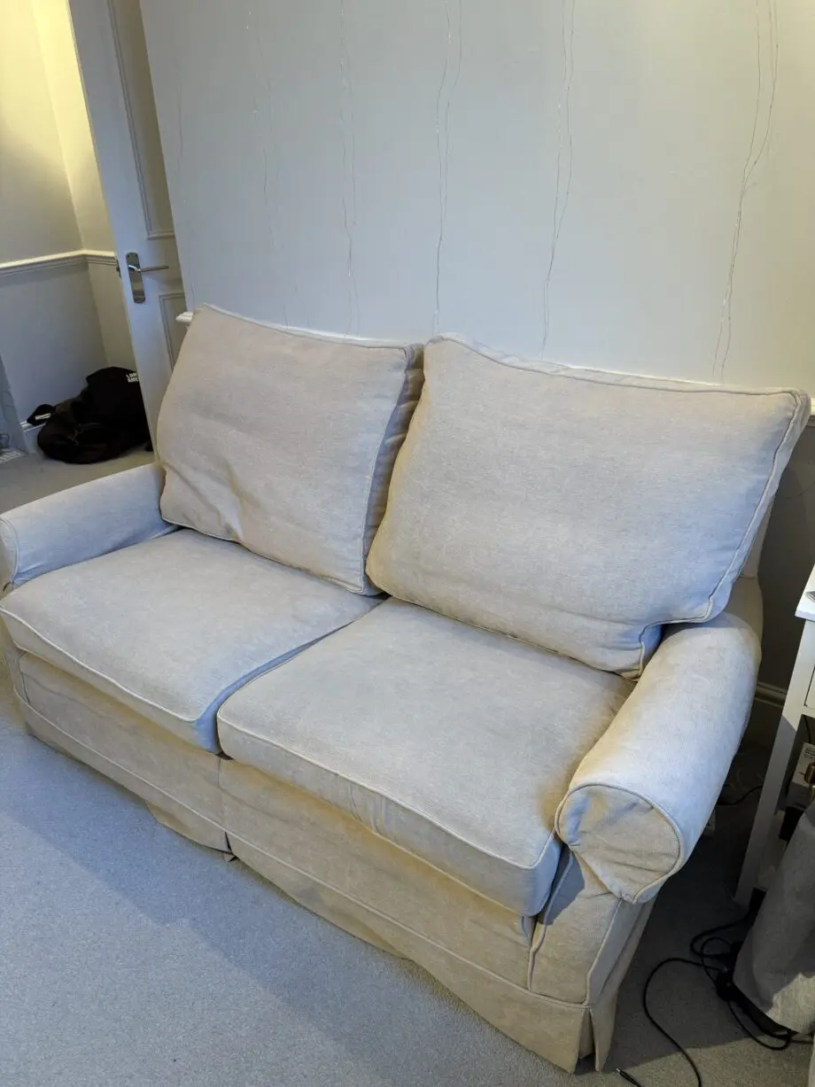 Beige 2-seater sofa