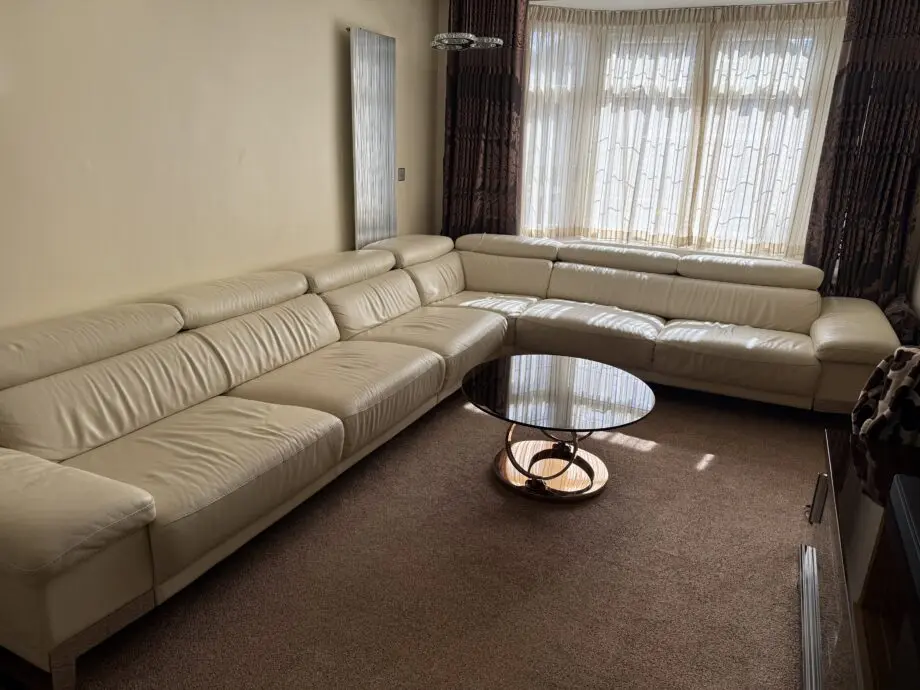 Beige, Corner L shaped sofa, from Furniture Village. Call- 07729138813 (negotiate price)