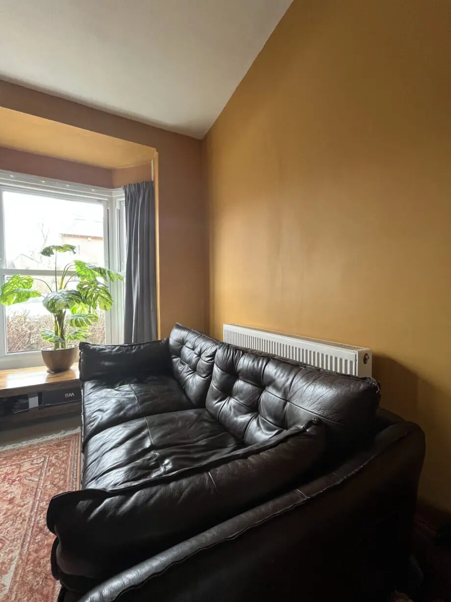 Beautiful wide, deep, leather sofa in great condition