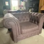 Beautiful big CHESTERFIELD arm chair by MADE in great condition