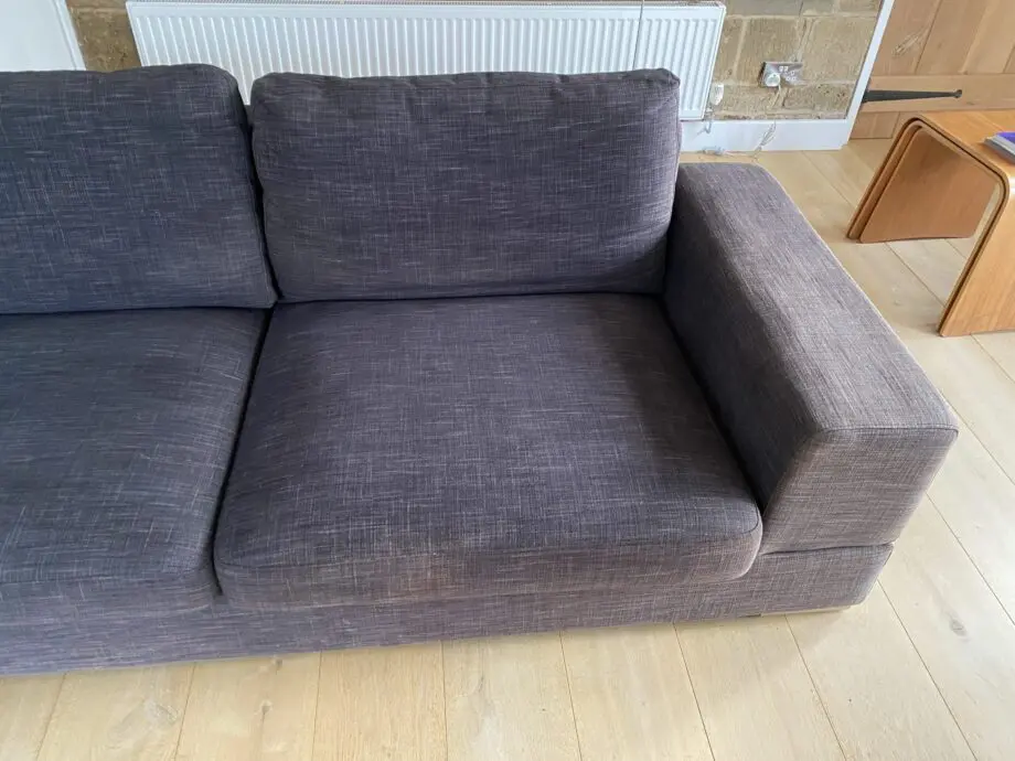 Dwell Verona left hand corner chaise sofa charcoal