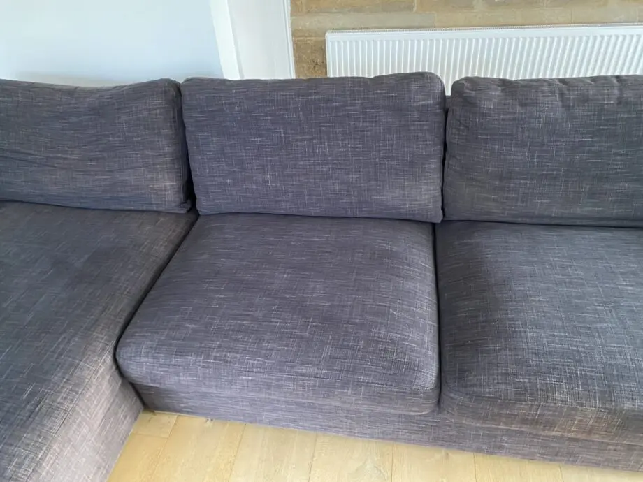 Dwell Verona left hand corner chaise sofa charcoal
