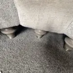 Crushed velvet corner sofa
