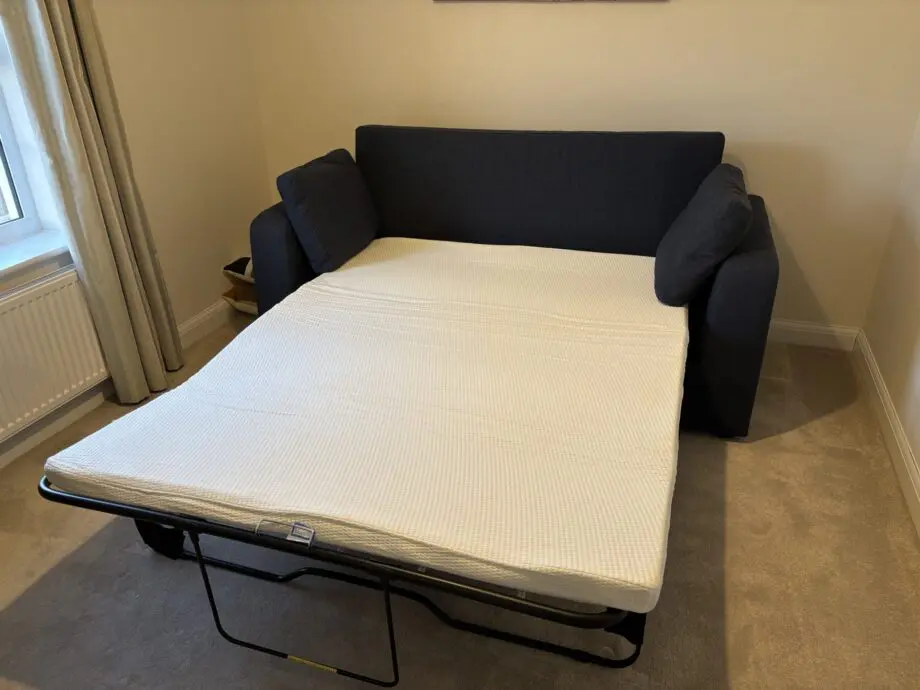 MADE Mogen 3 Seater Sofa Bed Storm Blue