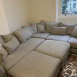 Sofology Fabric Grey Corner Sofa Bed