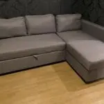 Amazon Brand Grey L-Shaped Corner Sofa with Right Side Chaise and Pull Out Sofa Bed
