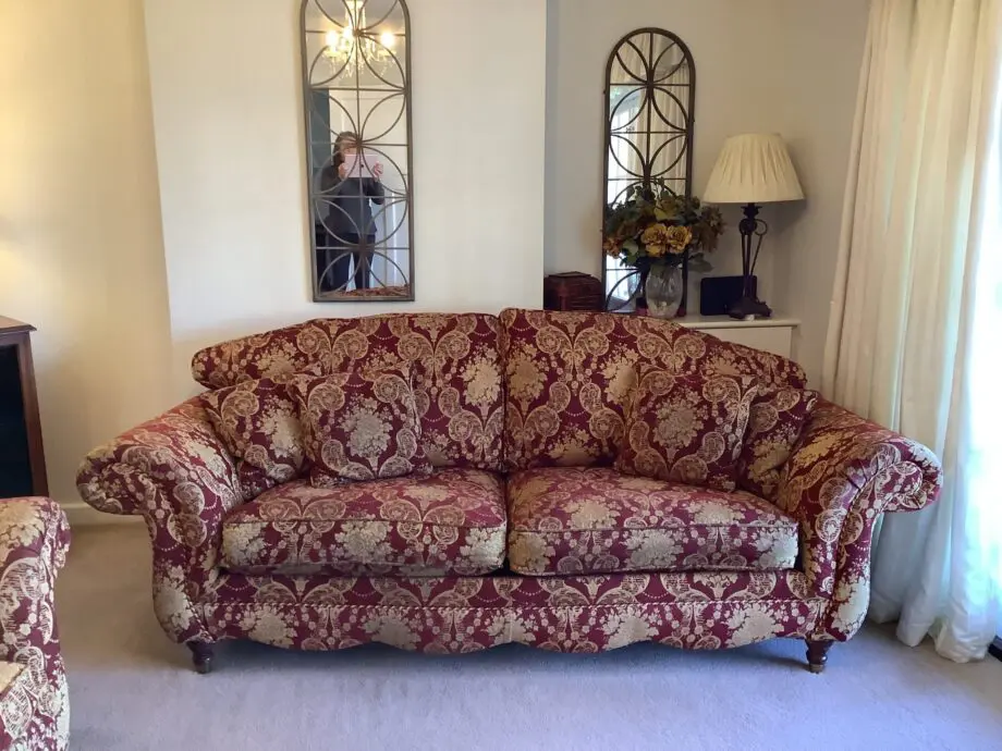 Two sofas one three seater and one two seater Parker knoll