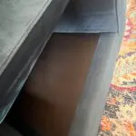 Stunning blue velvet 3 seater almost brand new