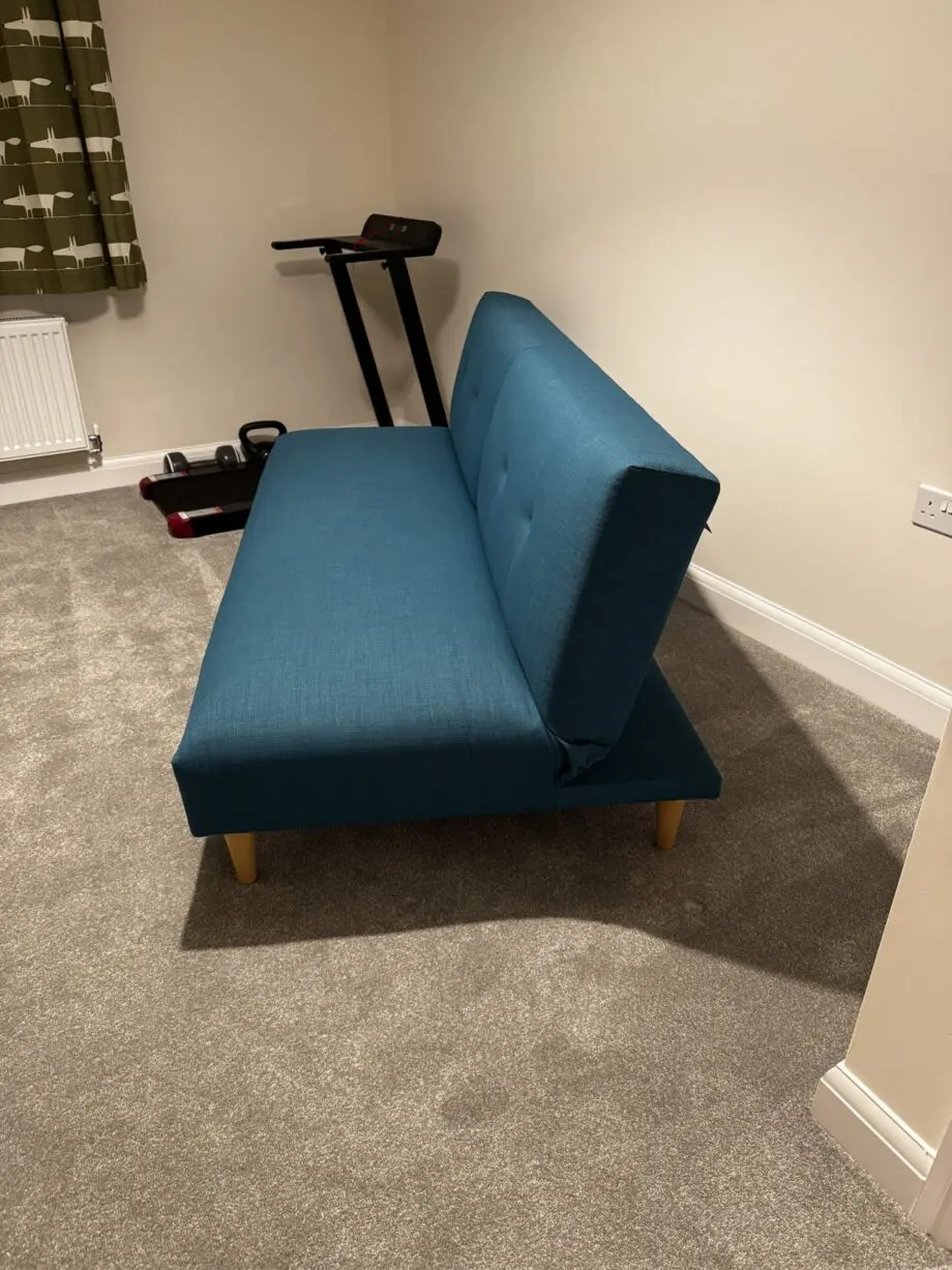 John Lewis ANYDAY Clapton Fixed Back Small Double Sofa Bed, Light Leg, Fraser Teal