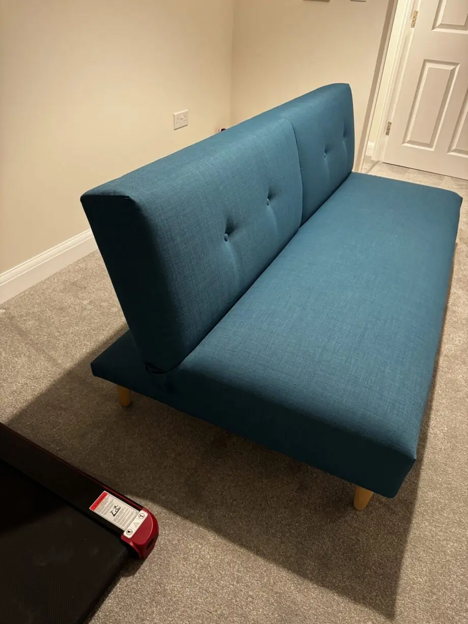 John Lewis ANYDAY Clapton Fixed Back Small Double Sofa Bed, Light Leg, Fraser Teal