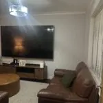 Dfs tan brown genuine leather sofa set