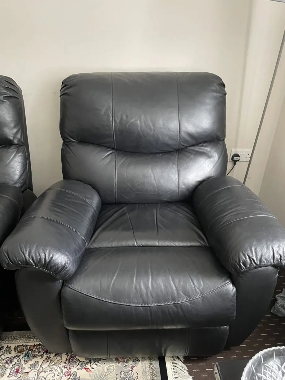 Black recliner Sofa Set 3+2+1+1
