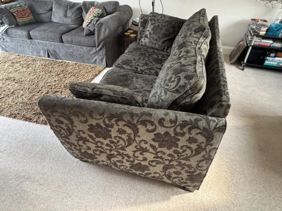 Pre-loved Heals/Habitat Torino 3-Seater Sofa, dark brown. Very good condition.