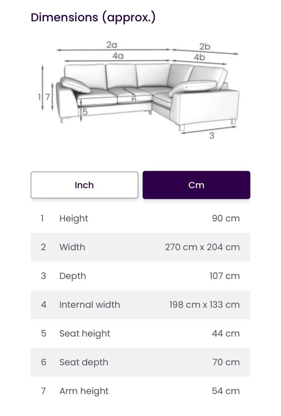 DFS Euphoria Corner sofa and stool