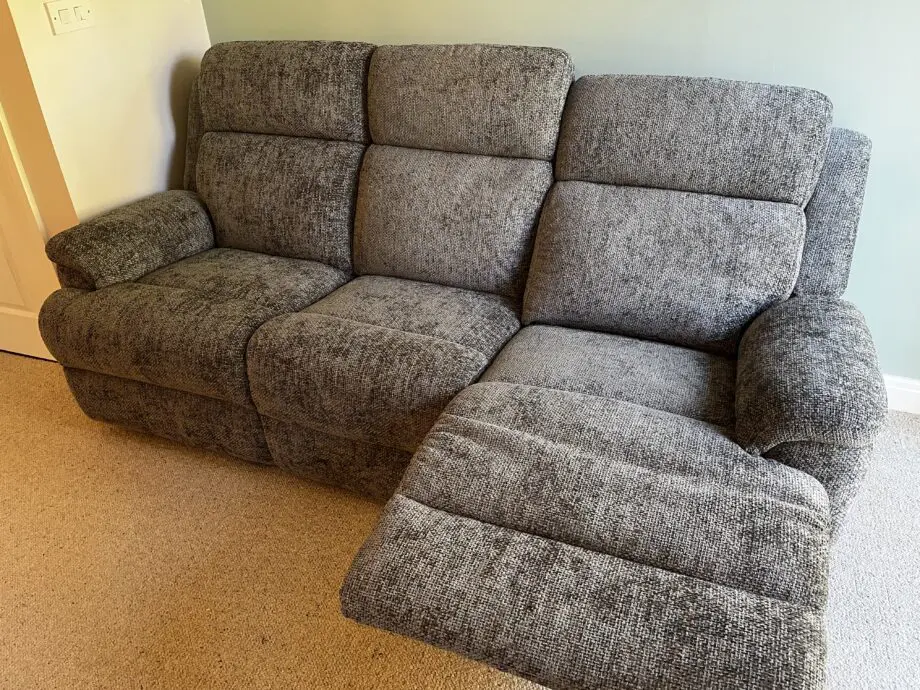 Sofology Grey 3 Seater Recliner Sofa