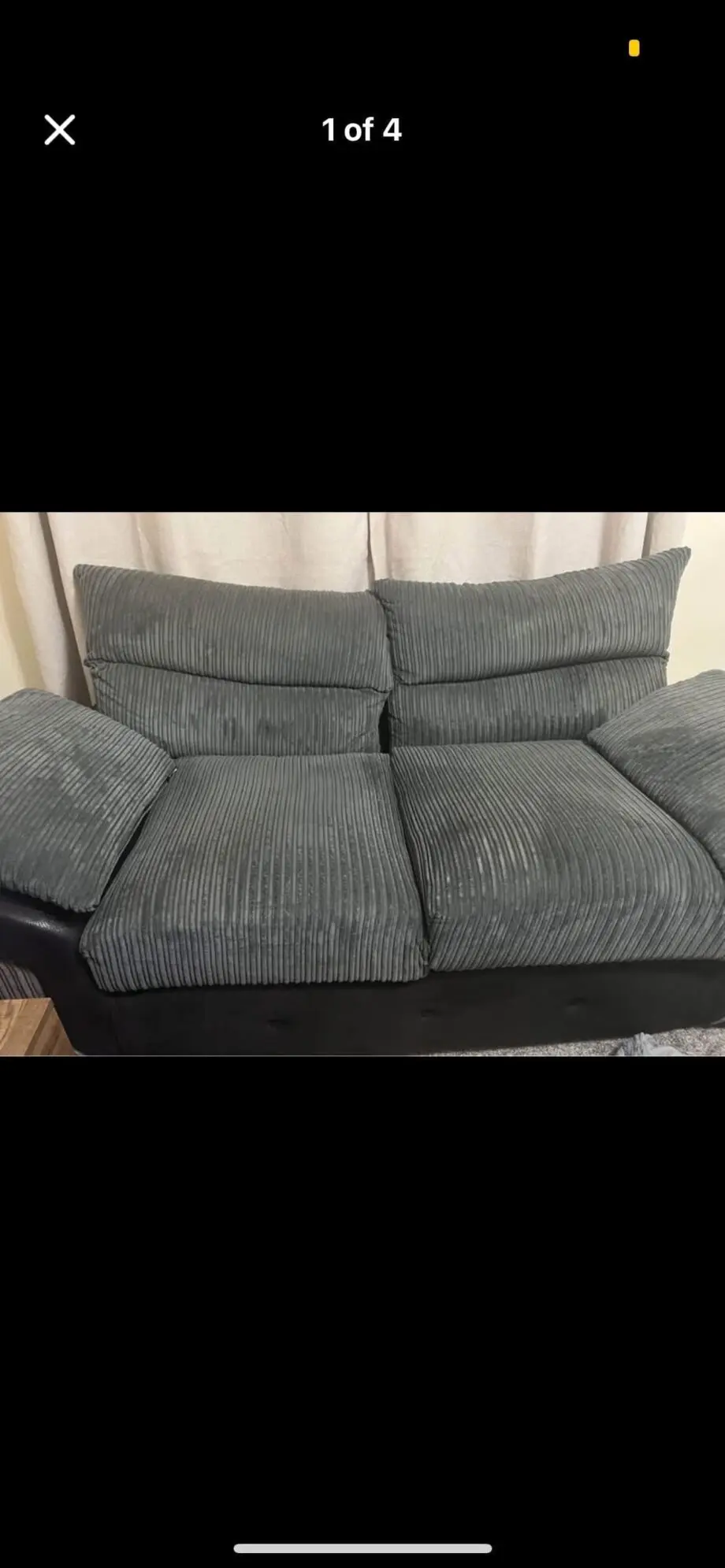 Charcoal two seater