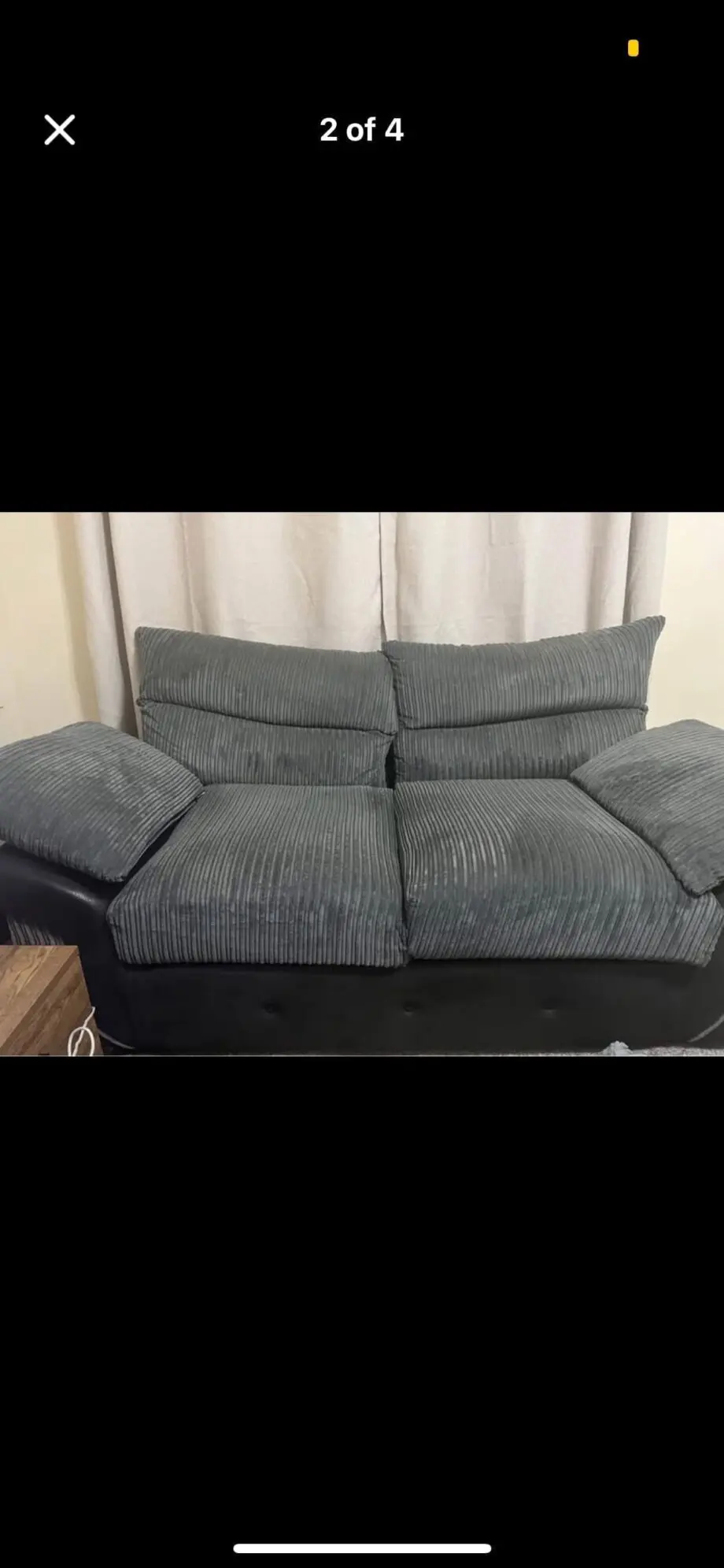 Charcoal two seater