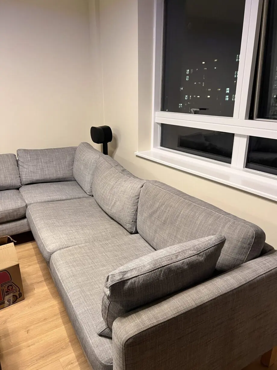 IKEA Karlstad L-Shaped (LH) Grey Corner Sofa