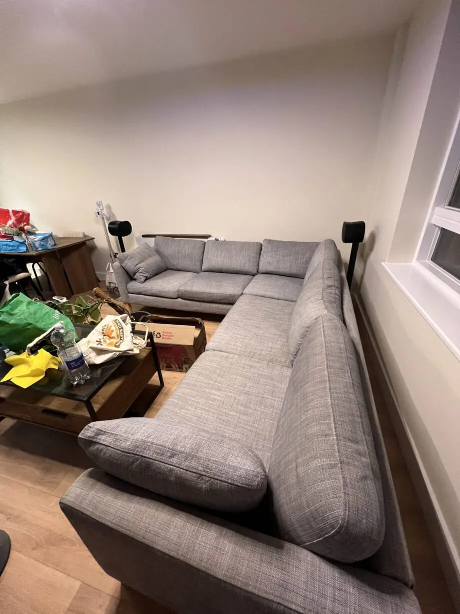 IKEA Karlstad L-Shaped (LH) Grey Corner Sofa