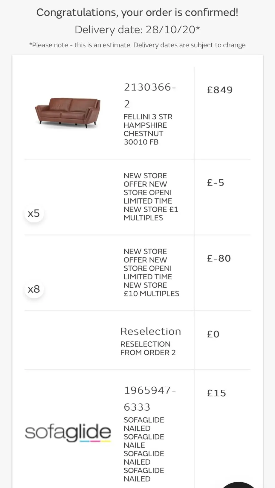 Sofology Fellini 3 Seater Chestnut Brown Sofa