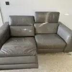 2 x Natuzzi Editions Pensiero Power Recliners in Dark Grey Leather