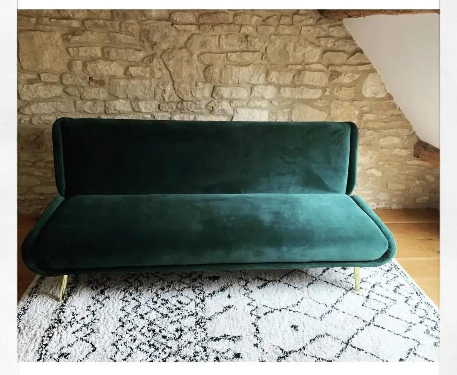 Made.Com Green Velvet Sofa Bed