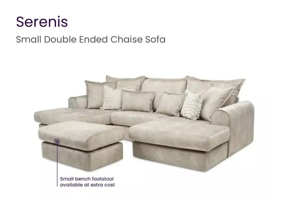 Serneis Small Double Ended Chaise Sofa
