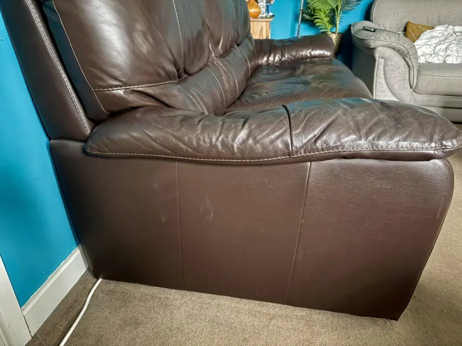 Large 3 Seater Leather Sofa
