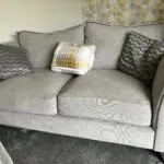 2/3 light grey sofa