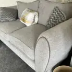 2/3 light grey sofa