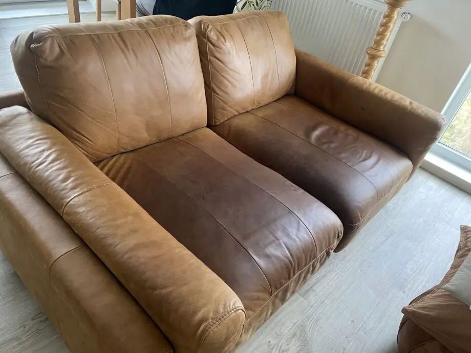 2 seater leather sofa