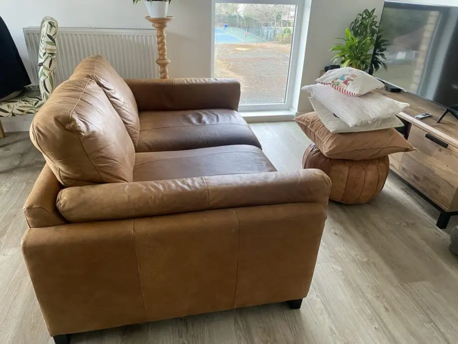 2 seater leather sofa