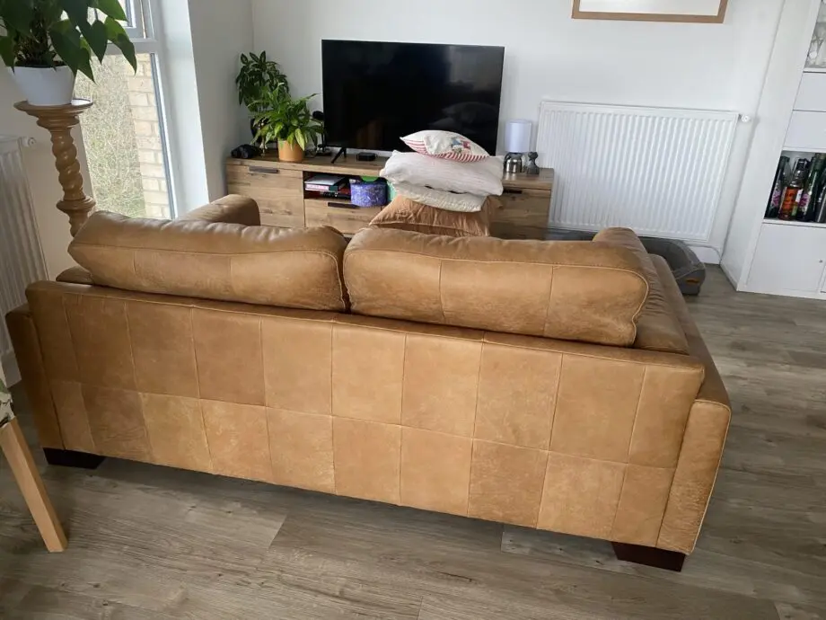2 seater leather sofa