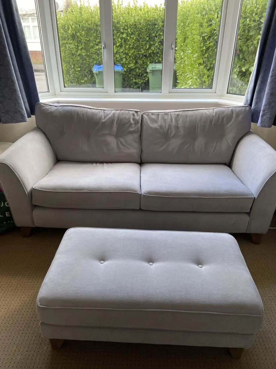 Lounge Company 3 Seater Sofa + Footstall