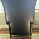 Traditional Leather Chesterfield Reclining Armchair in Deep Burgundy (maroon)