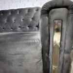 Plush velvet chesterfield sofa