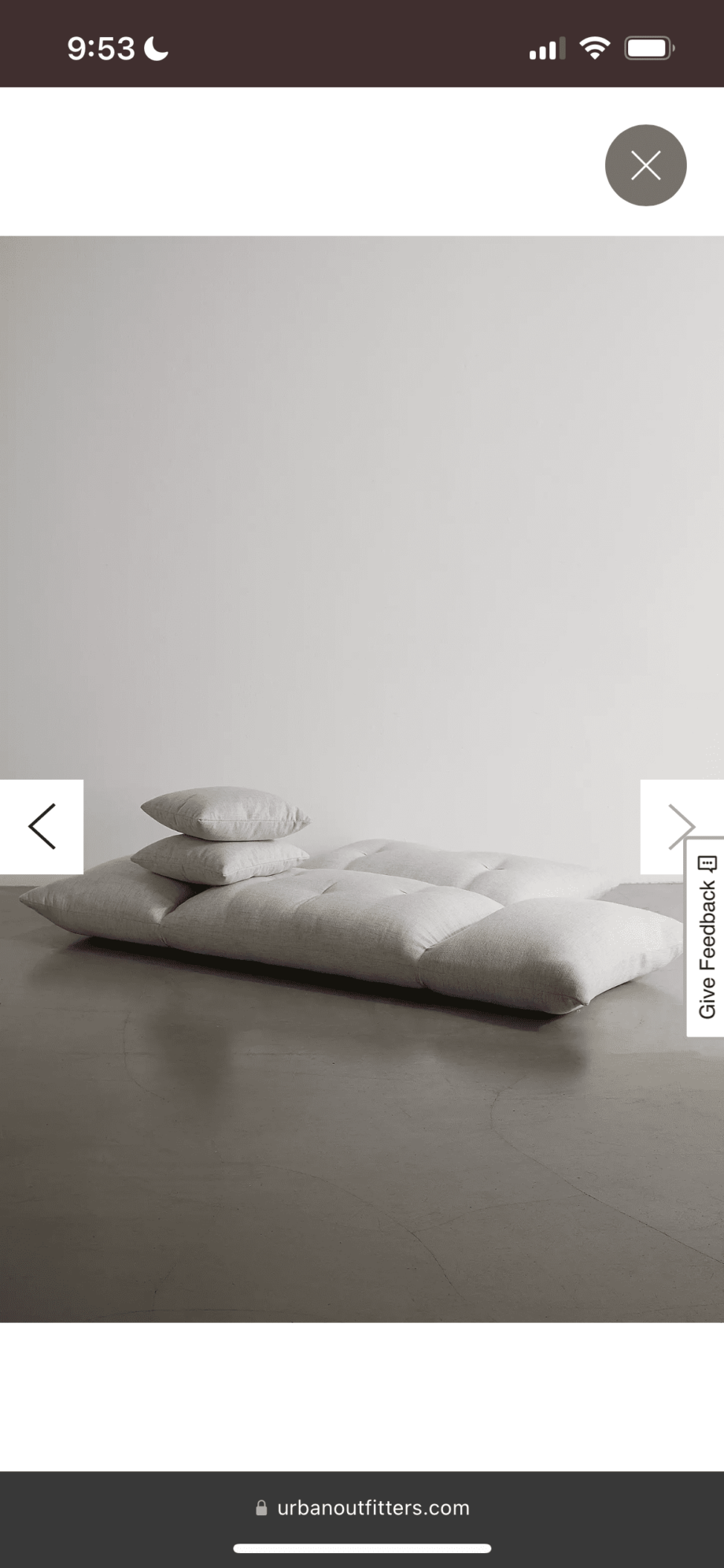 Urban Outfitters- Convertible floor chair / sofa