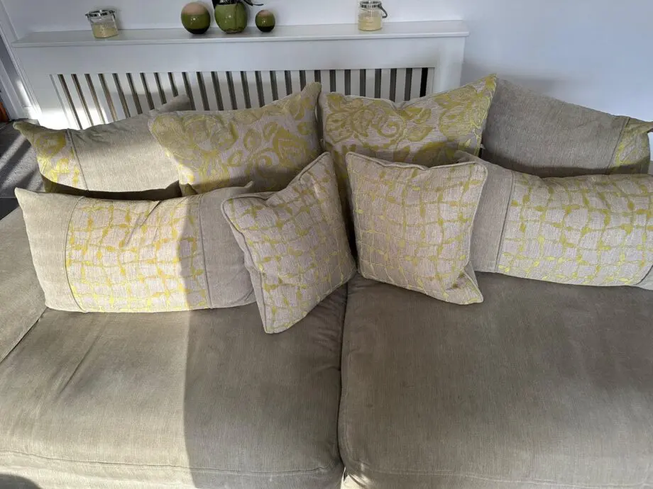 Merlo 3 Seater Pillow Back Grace Silver / Lime